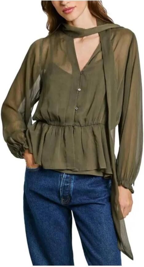 Pepe Jeans Stralende Blouse Elegant en veelzijdig Green Dames - Foto 3