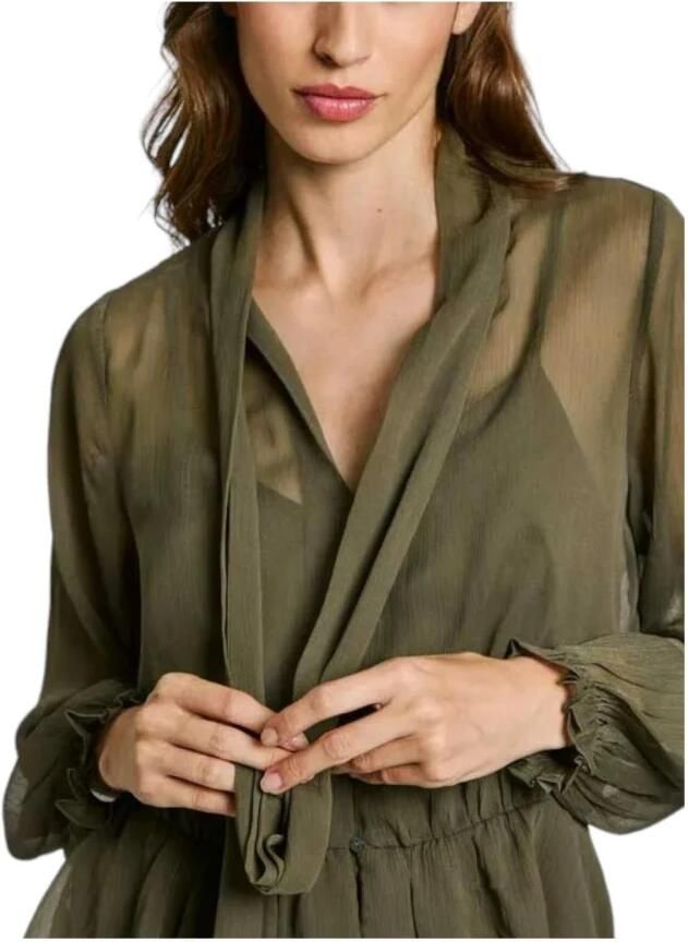 Pepe Jeans Stralende Blouse Elegant en veelzijdig Green Dames