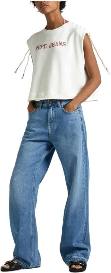 Pepe Jeans T-shirt met Grafische Print en Korte Mouwen White Dames - Foto 2