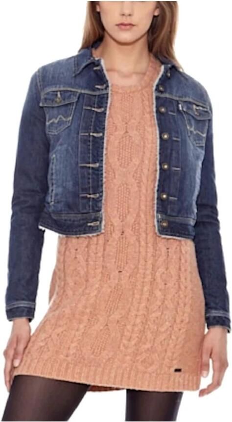 Pepe Jeans Warwic Jack met Borg Voering Blue Dames