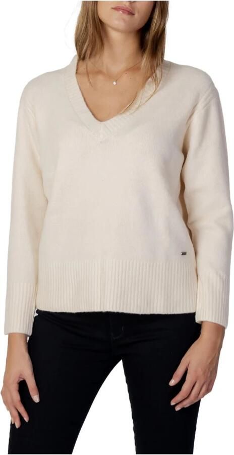 Pepe Jeans Witte V-hals Gebreide Kleding voor Vrouwen White Dames - Foto 2