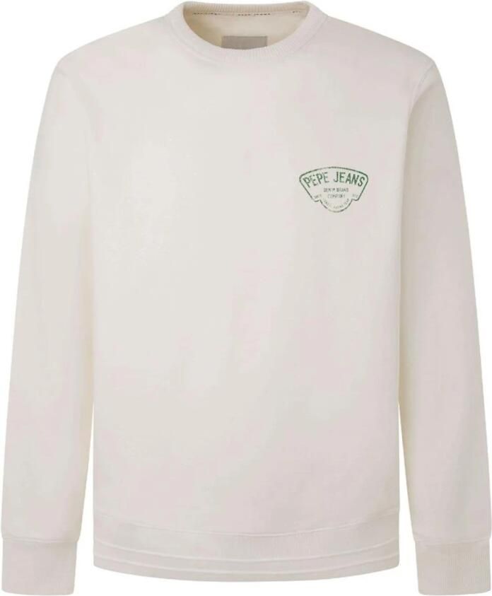 Pepe Jeans Zachte Katoenen Sweatshirt met Logoprint White Heren