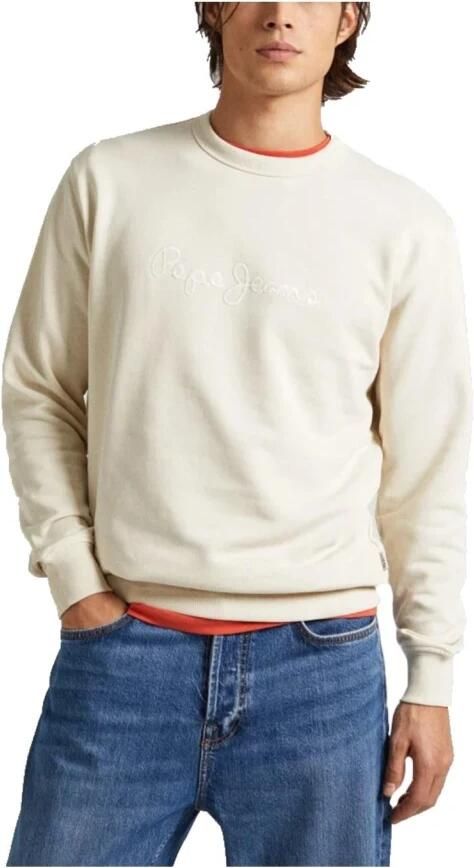 Pepe Jeans Zachte katoenen sweatshirt met opvallend logo Beige Heren - Foto 3