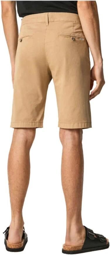 Pepe Jeans Zomer Bermuda Shorts met Chinese stijl Beige Heren