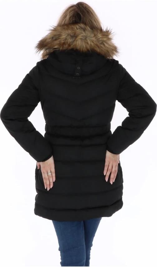 Pepe Jeans Zwarte Gewatteerde Jas Vrouwen Herfst Winter Black Dames - Foto 4