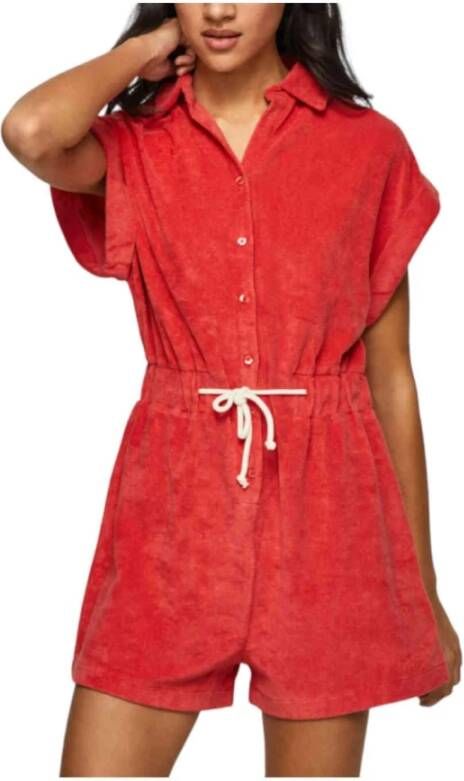 Pepe Jeans Playsuits Rood Dames