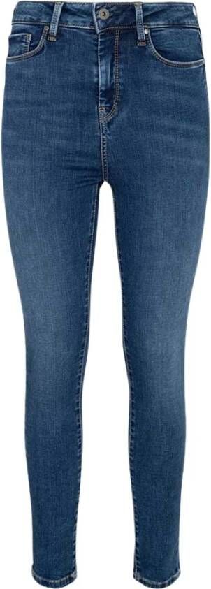 Pepe Jeans Slim-fit Jeans Blauw Dames