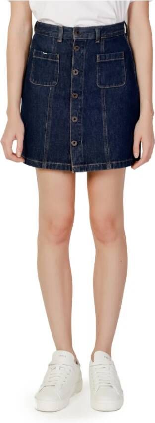 Pepe Jeans Skirts Blauw Dames