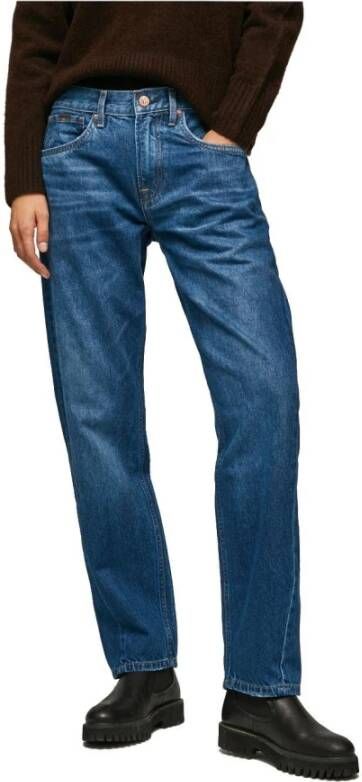 Pepe Jeans Klassieke Straight Leg Jeans Blue Dames