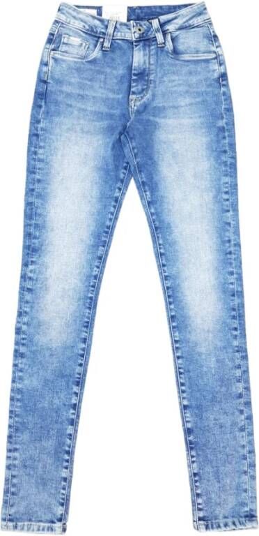 Pepe Jeans Straight Jeans Blauw Dames