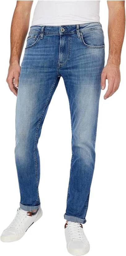 Pepe Jeans Straight Jeans Blauw Heren