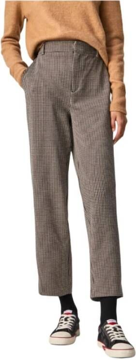 Pepe Jeans Straight Trousers Bruin Dames