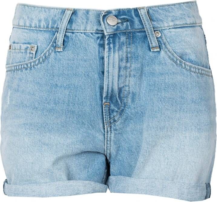 Pepe Jeans Szorty; Mable Short; Blauw Dames