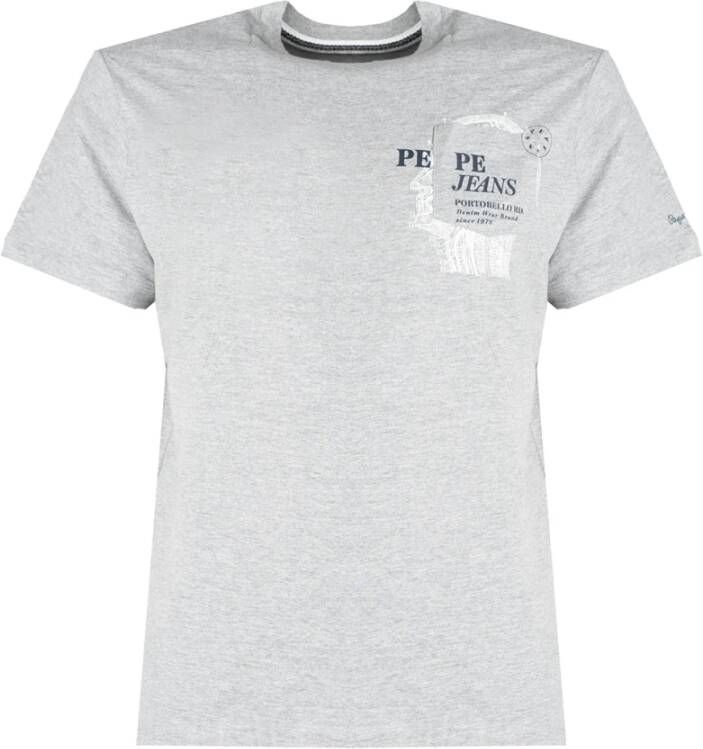 Pepe Jeans T-shirt ergio; Grijs Heren