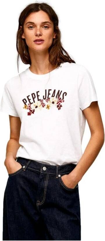 Pepe Jeans T-shirt vrouw Rosemery T-shirt Wit Dames