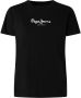 Pepe Jeans Eenvoudig Ronde Hals T-Shirt Zwart Dames - Thumbnail 1