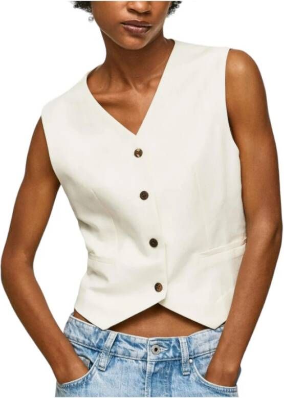 Pepe Jeans Vests Beige Dames