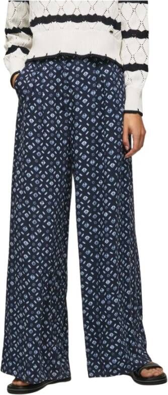 Pepe Jeans Wide Trousers Blauw Dames