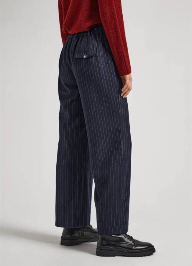 Pepe Jeans Wide Trousers Blauw Dames