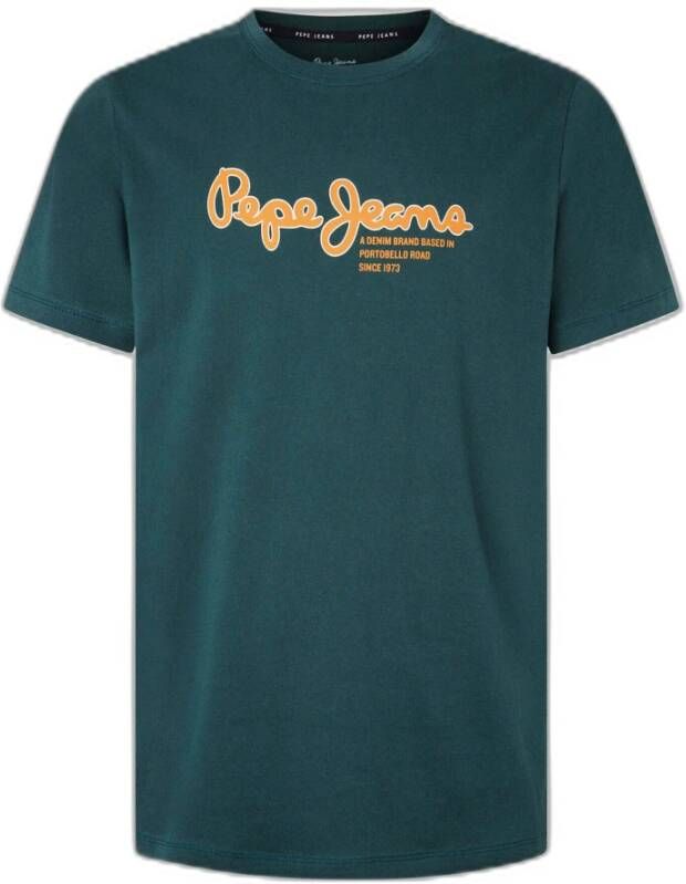Pepe Jeans Wido T-shirt Stijlvol en Comfortabel Groen Heren