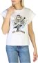 Pepe Jeans Dames Ronde Hals T-shirt met Logo Prints White Dames - Thumbnail 1