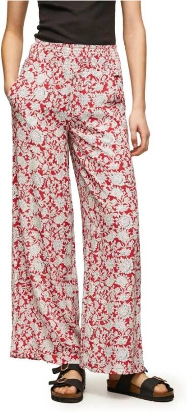 Pepe Jeans Women's Trousers Rood Dames