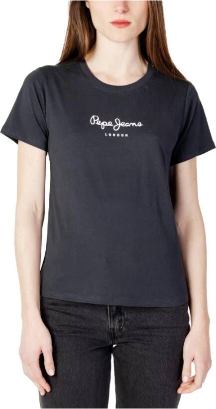 Pepe Jeans Zwart T-shirt met korte mouwen Black Dames