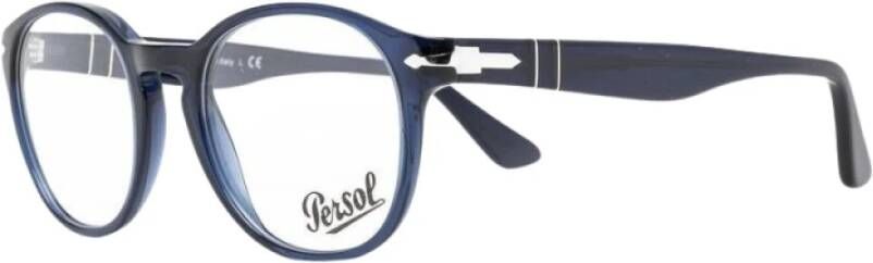 Persol Stijlvolle Blauwe Frame Bril Blue Unisex