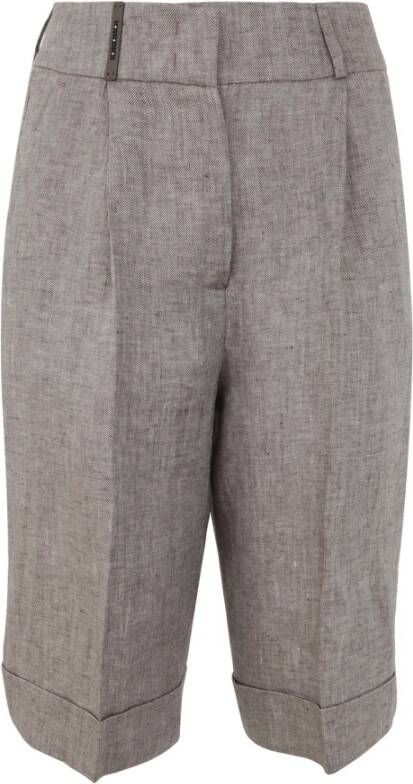 PESERICO Korte broek Grijs Dames