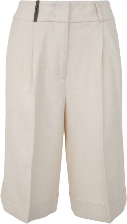PESERICO Korte broek Wit Dames