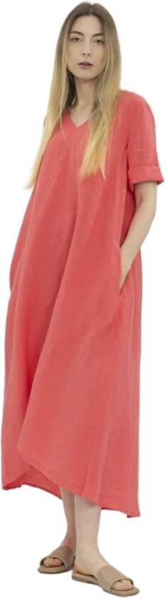 PESERICO Maxi Dresses Roze Dames