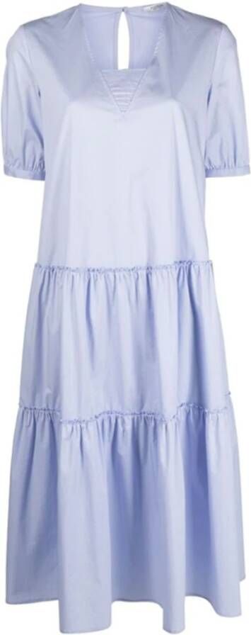 PESERICO Midi Dresses Blauw Dames