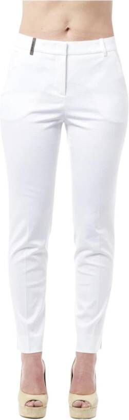 PESERICO Modieuze Broeken & Jeans voor Vrouwen White Dames