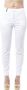 PESERICO Hoge taille katoenen jeans en broeken White Dames - Thumbnail 1