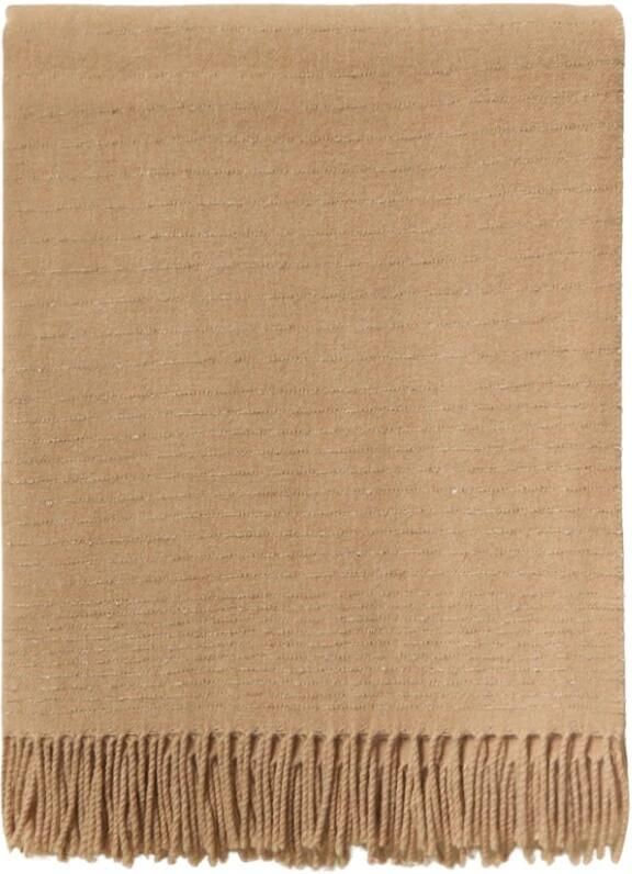 PESERICO Cape in wol kasjmier en pailletten Brown Dames