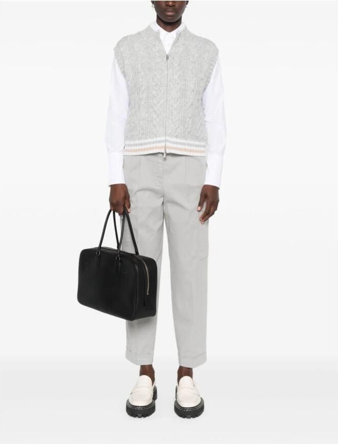 PESERICO Grijze Broek Aw24 Dameskleding Gray Dames - Foto 4