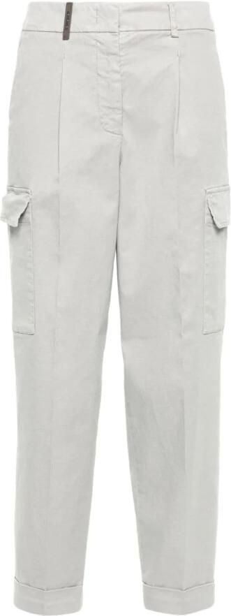 PESERICO Grijze Broek Aw24 Dameskleding Gray Dames