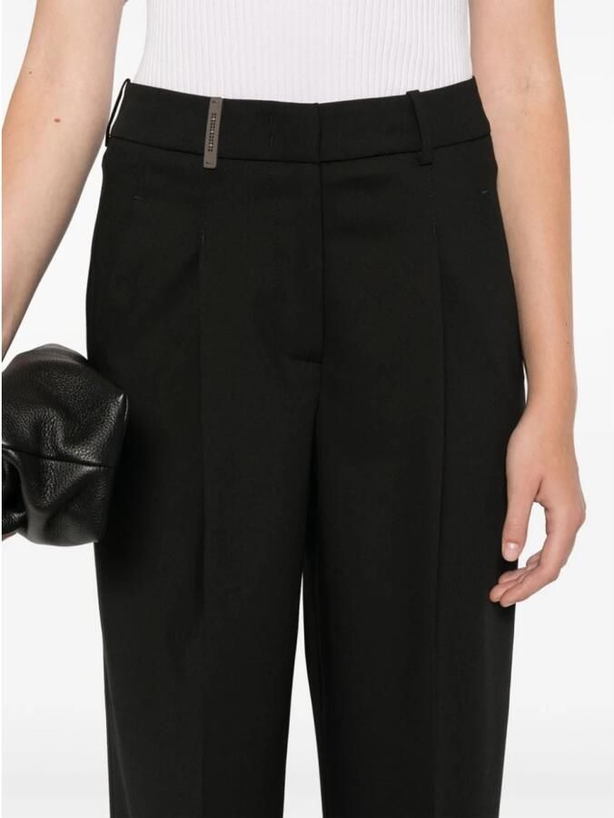 PESERICO Zwarte Broek Damesmode Aw24 Black Dames - Foto 2