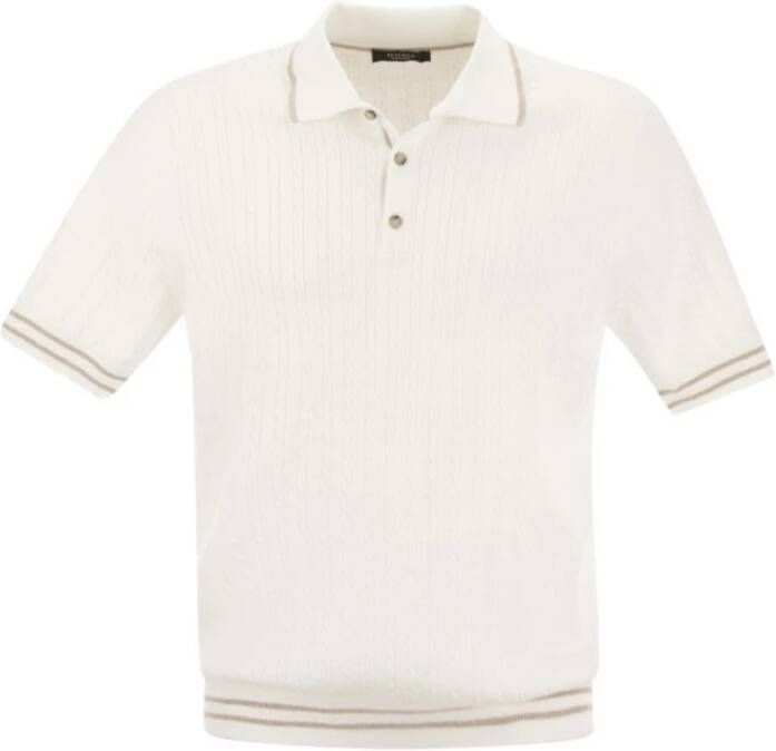 PESERICO Polo Shirt White Heren