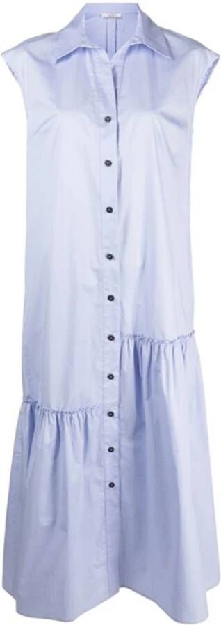 PESERICO Shirt Dresses Blauw Dames