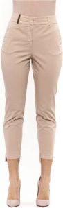 PESERICO Slim-fit Trousers Roze Dames