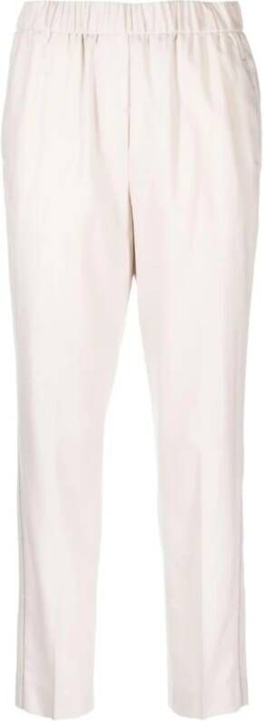 PESERICO Slim-fit Trousers White Dames