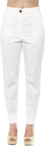 PESERICO Slim-fit Trousers Wit Dames