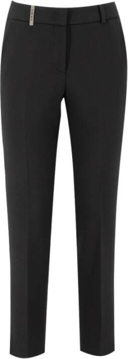 PESERICO Slim-fit Trousers Zwart Dames