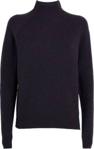 PESERICO Sweater With Stand-Up Collar Blauw Dames