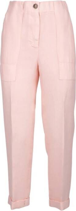 PESERICO Trousers Roze Dames