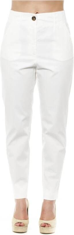 PESERICO White Cotton Jeans & Pant Wit Dames