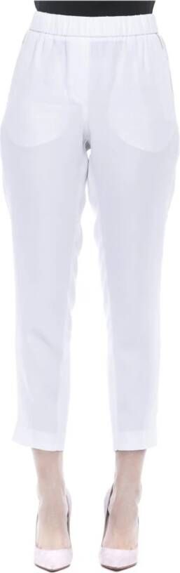 PESERICO White Viscose Jeans & Pant Wit Dames