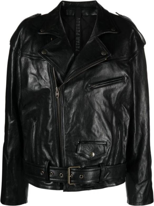 Petar Petrov Leather Jackets Zwart Dames