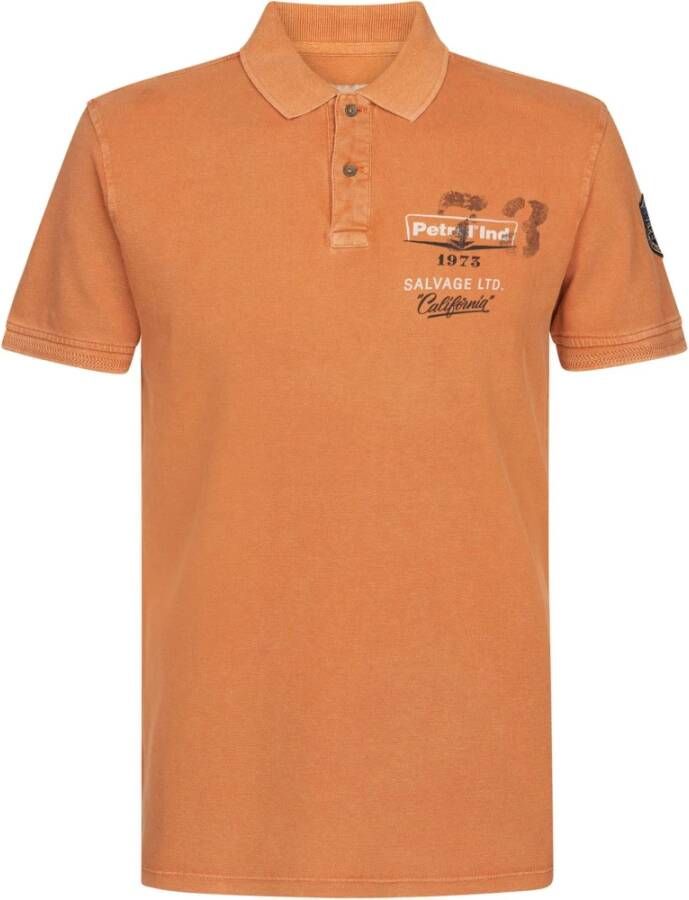 Petrol Polo Shirts Oranje Heren